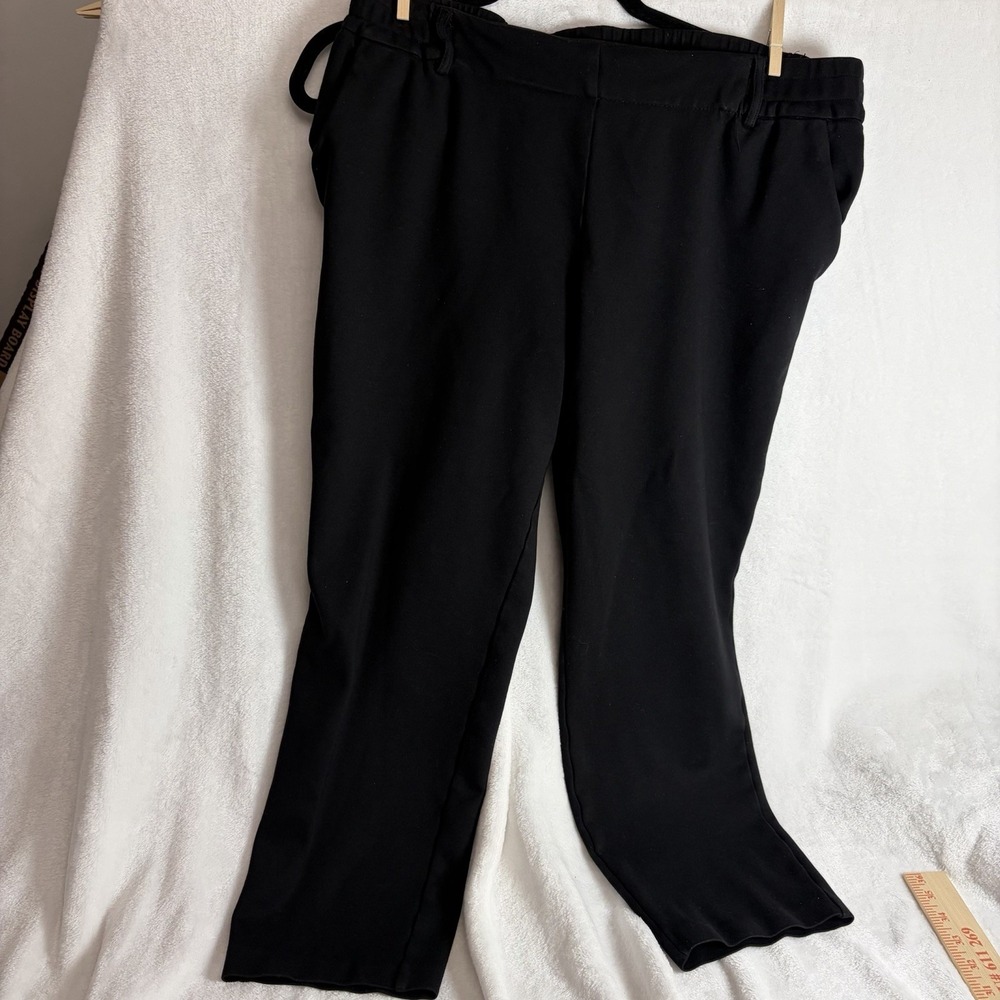 Rachel Zoe Women's Size 14 Dress Pants Black Stretch Polyester Blend Pull On